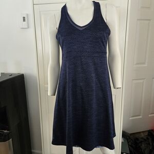 Mondetta Dark Blue Textured Mini Dress